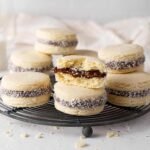 fp2 argentine alfajores on a rack
