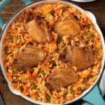 easy baked chicken and rice 900x900